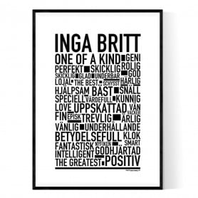 Inga Britt Poster