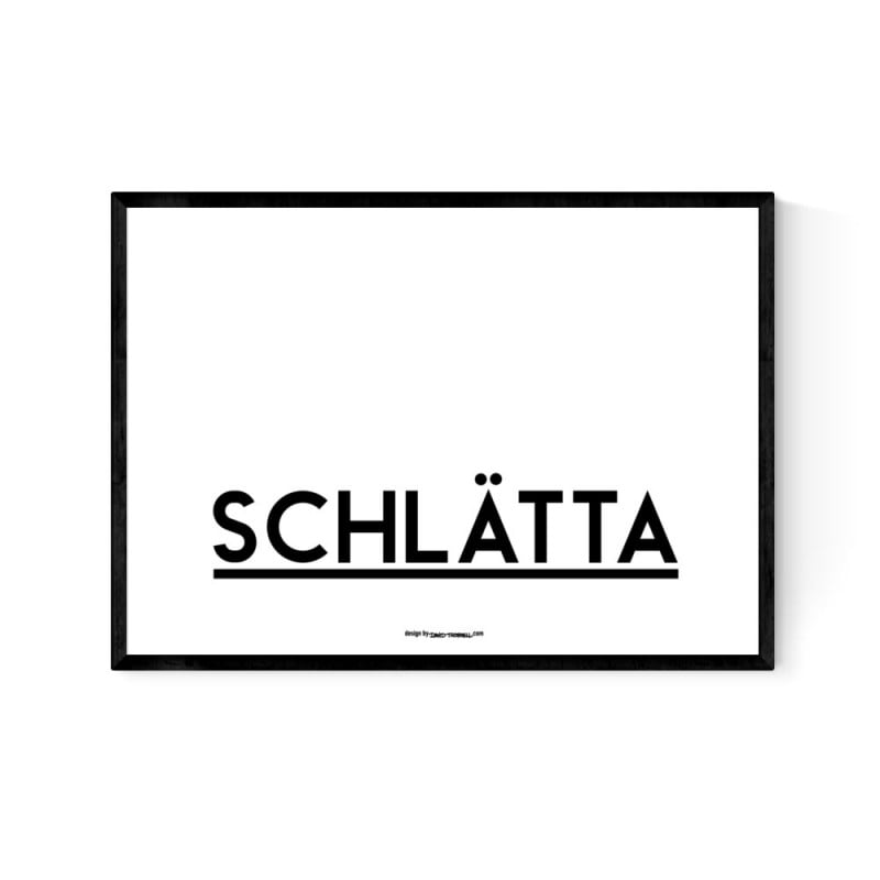 Schlätta Logo Poster