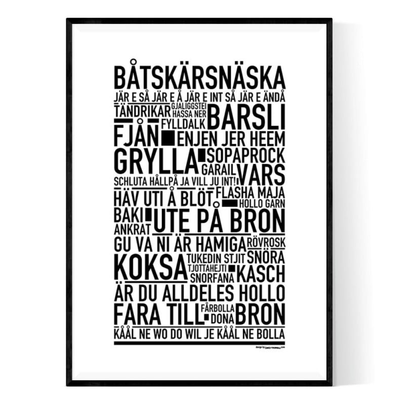 Båtskärsnäska Poster