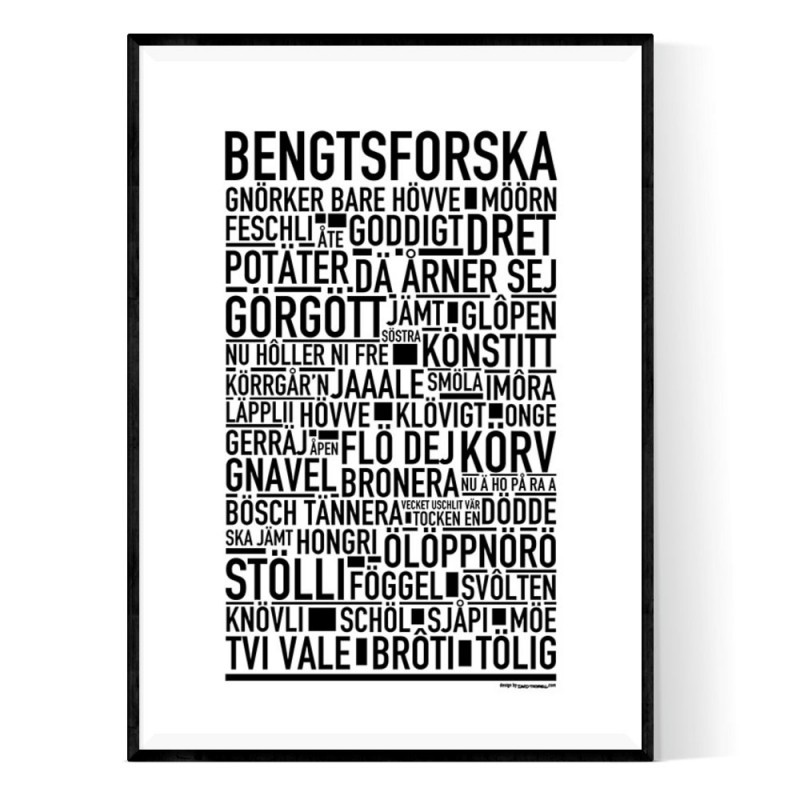 Bengtsforska Poster