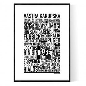 Västra Karupska Poster