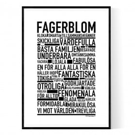 Fagerblom Poster