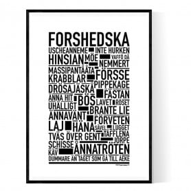 Forshedska Poster