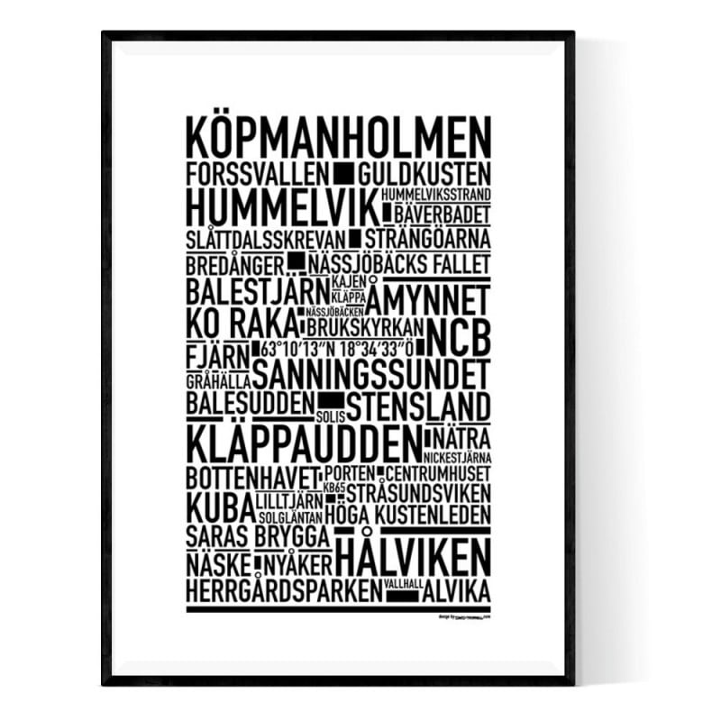 Köpmanholmen Poster