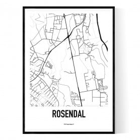 Rosendal Karta Poster