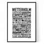 Wetterholm Poster