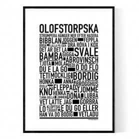 Olofstorpska Poster