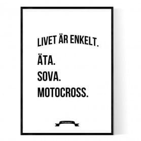 Motocross Livet Poster