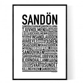 Sandön Poster