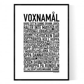 Voxnamål Poster