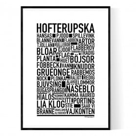 Hofterupska Poster