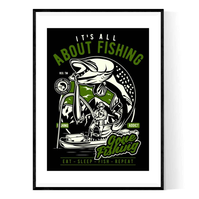 All About Fishing Poster