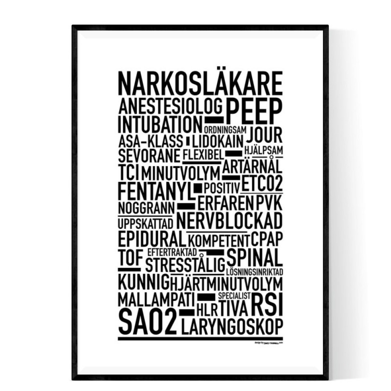 Narkosläkare Poster