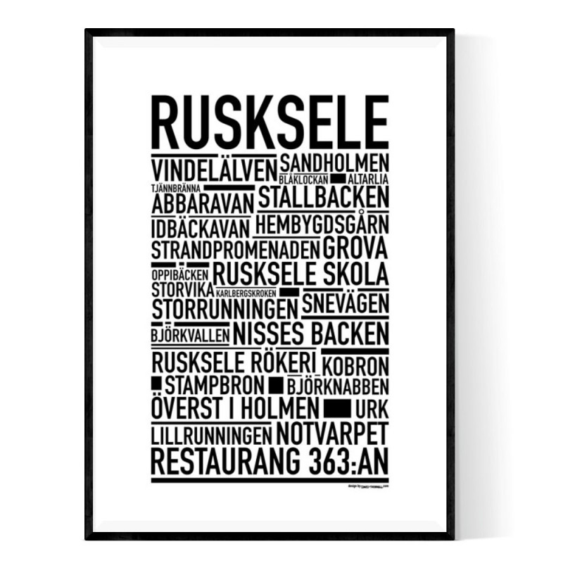 Rusksele Poster