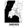 Sandviken (Sölvesborg) Karta