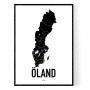 Öland Heart Poster