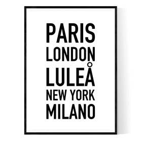 Din Egen Stad Poster