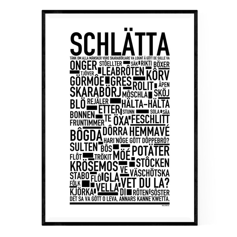 Schlätta Poster
