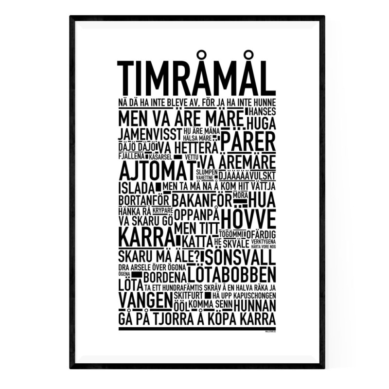 Timråmål Poster