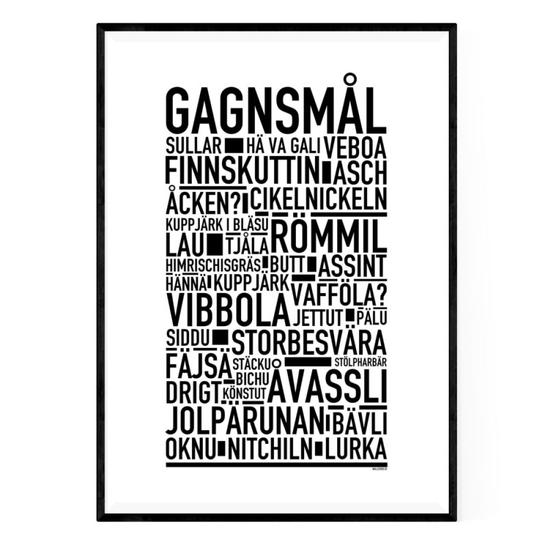 Gagnsmål Poster