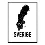 Sverige Karta Poster