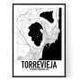 Torrevieja Karta Poster