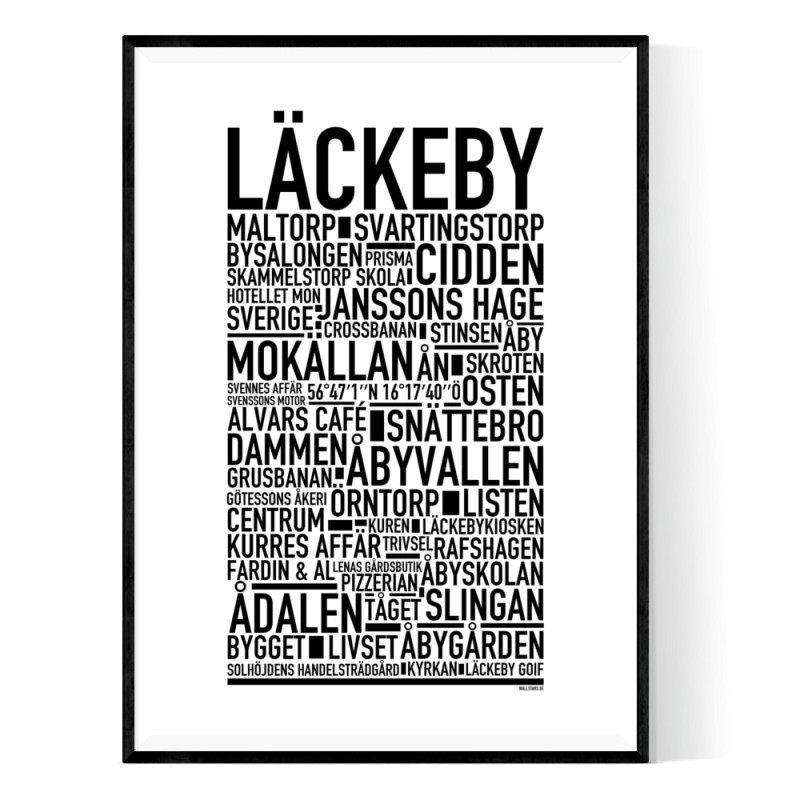 Läckeby Poster
