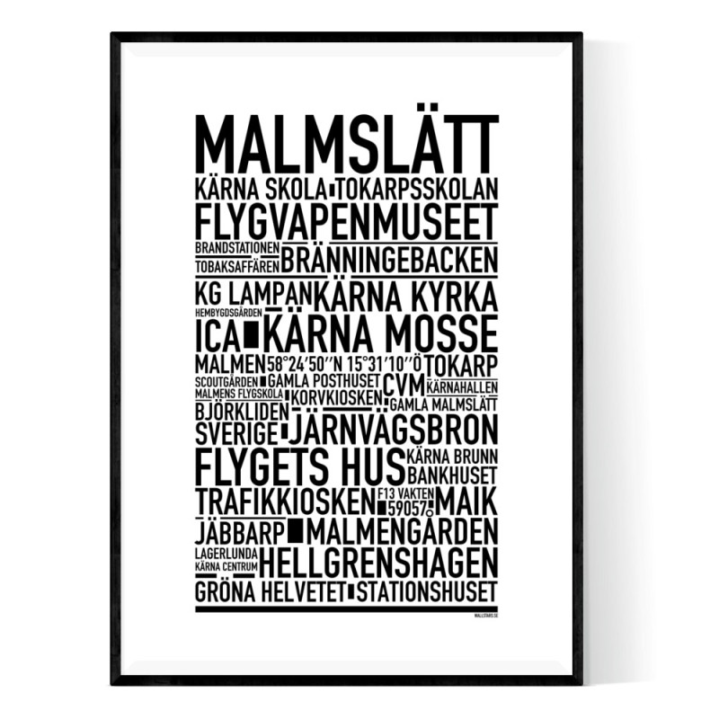 Malmslätt Poster
