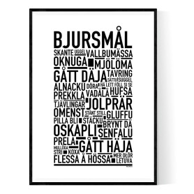 Bjursmål Poster