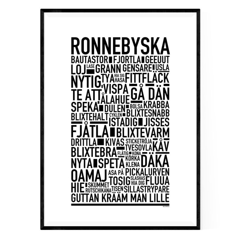 Ronnebyska Poster