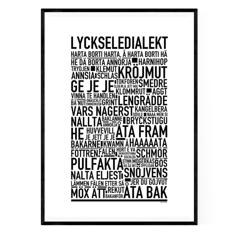Lyckseledialekt Poster