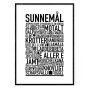 Sunnemål Poster