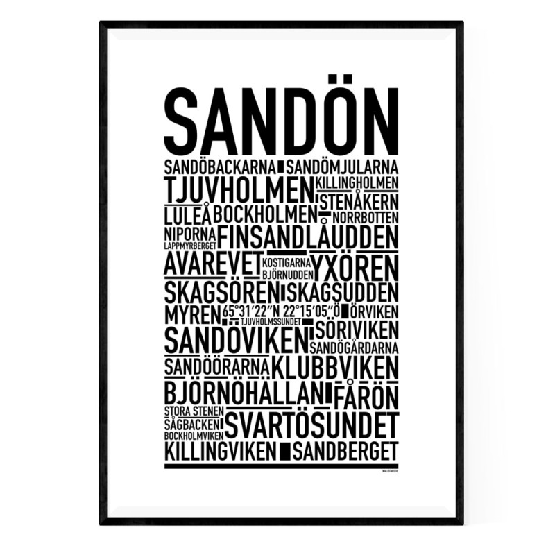 Sandön Poster