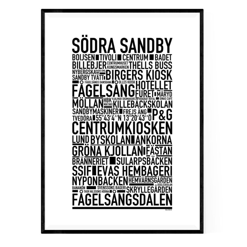 Södra Sandby Poster