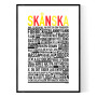 Skånska Färg Poster