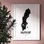 Tryck valfri ort