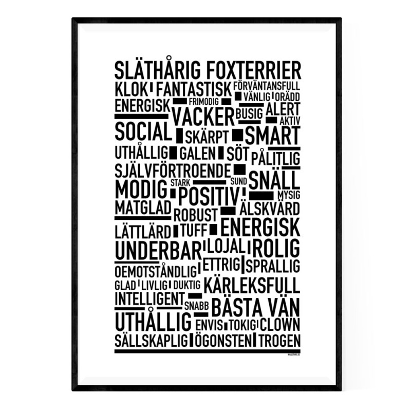 Släthårig Foxterrier Poster