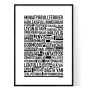 Miniatyrbullterrier Poster