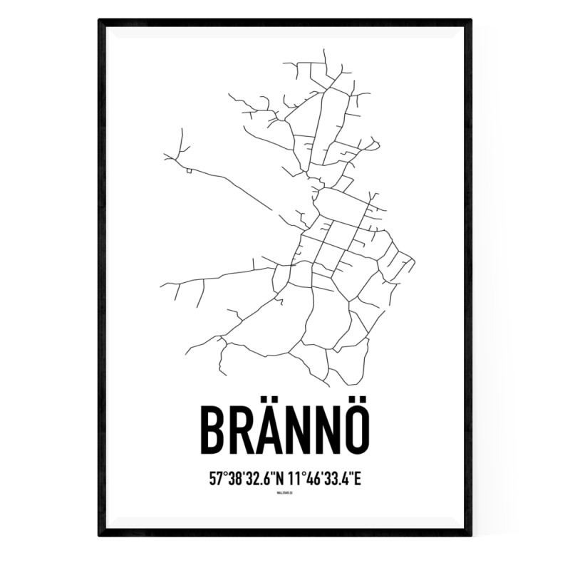 Brännö Karta Poster