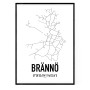 Brännö Karta Poster