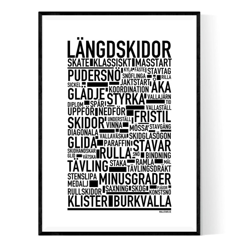 Längdskidor Poster
