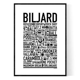 Biljard Poster