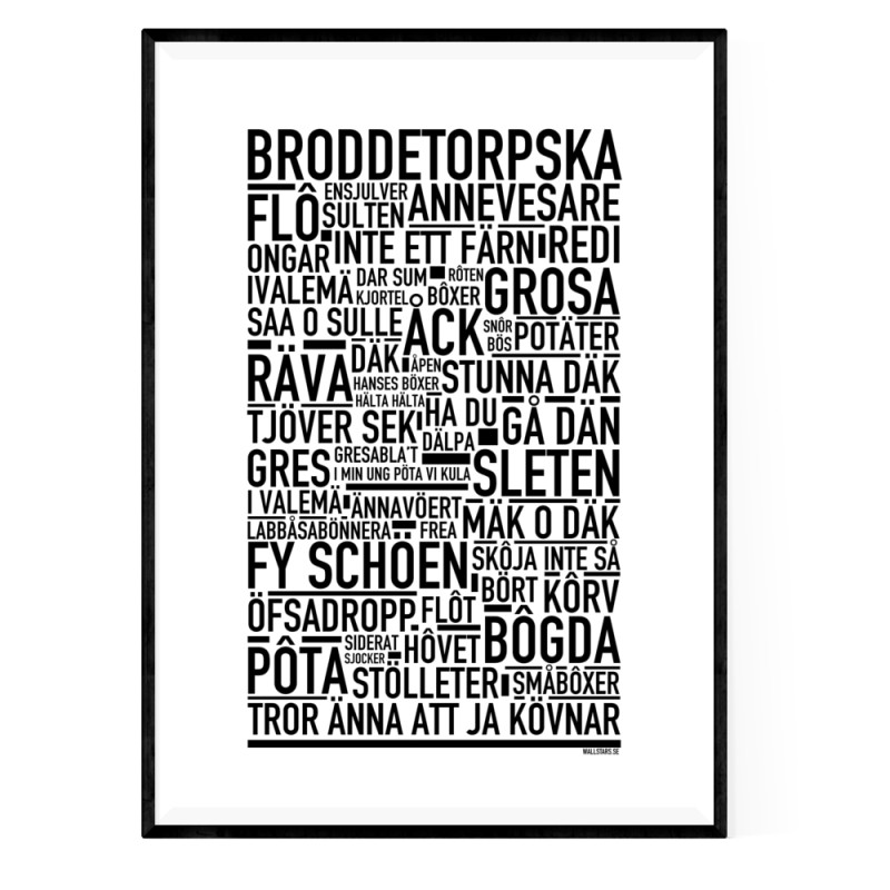 Broddetorpska Poster