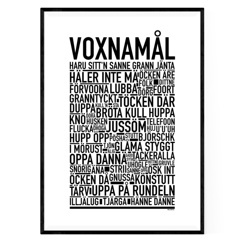 Voxnamål Poster