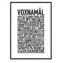 Voxnamål Poster