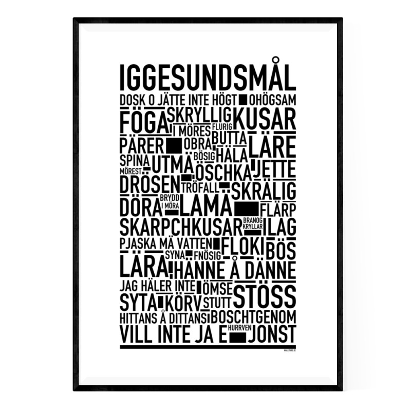 Iggesundsmål Poster