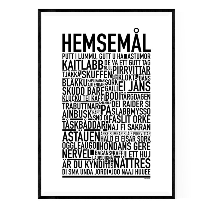 Hemsemål Poster