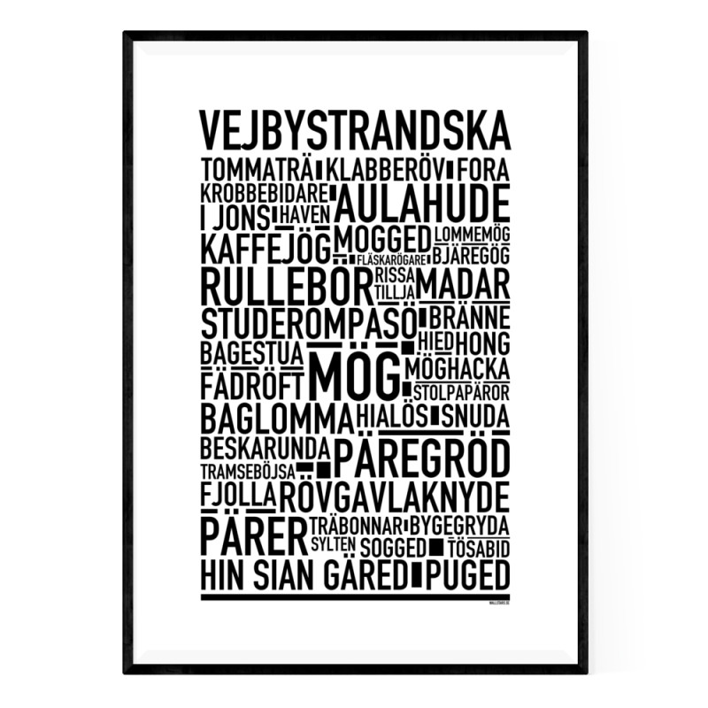 Vejbystrandska Poster