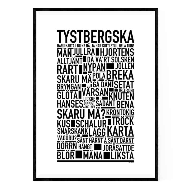 Tystbergska Poster