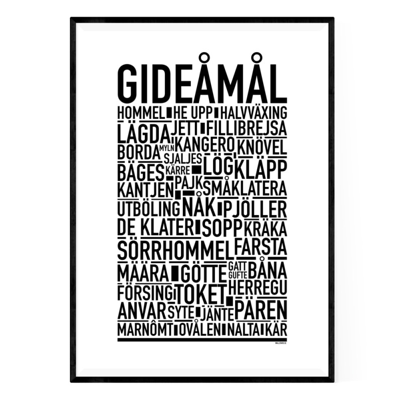 Gideåmål Poster